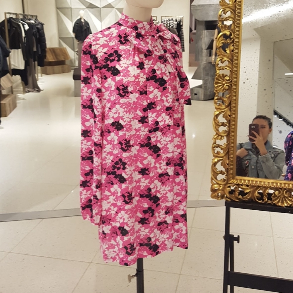No 21 pink floral dress size small. Euc